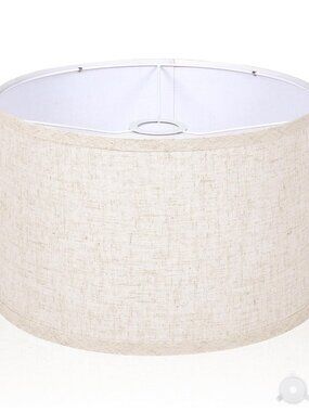 OUTON Linen Drum Lamp Shade 12” Modern Replacement Easy Assembly